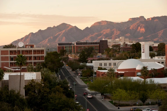 University Mountain skyline