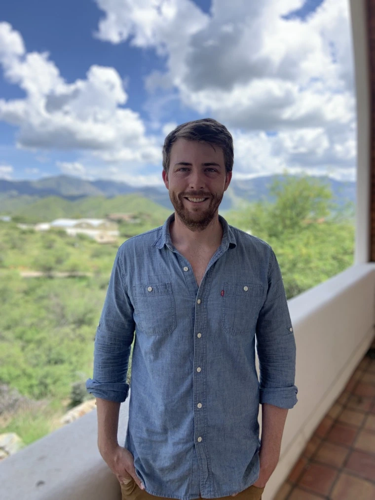 Skylar Benedict professional photo on Biosphere 2 campus